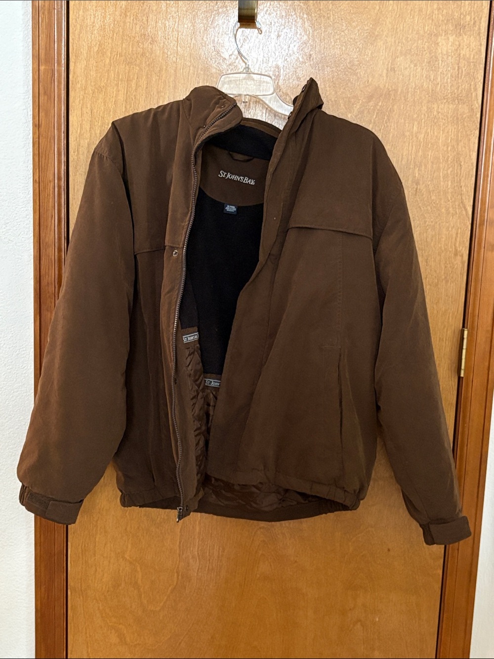St. John's Bay Men's Dark Brown Puffer Jacket XL
